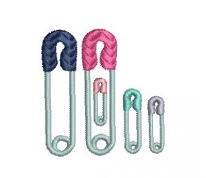 Stickdatei - Sicherheitsnadel Schwanger 5